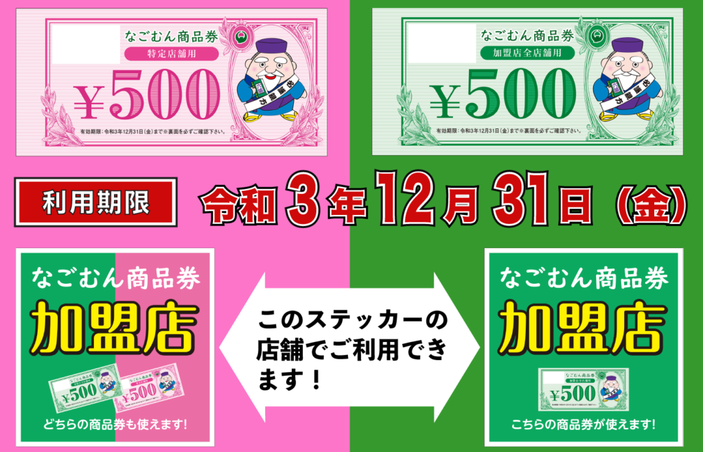 加盟店一覧 名護市なごむん商品券